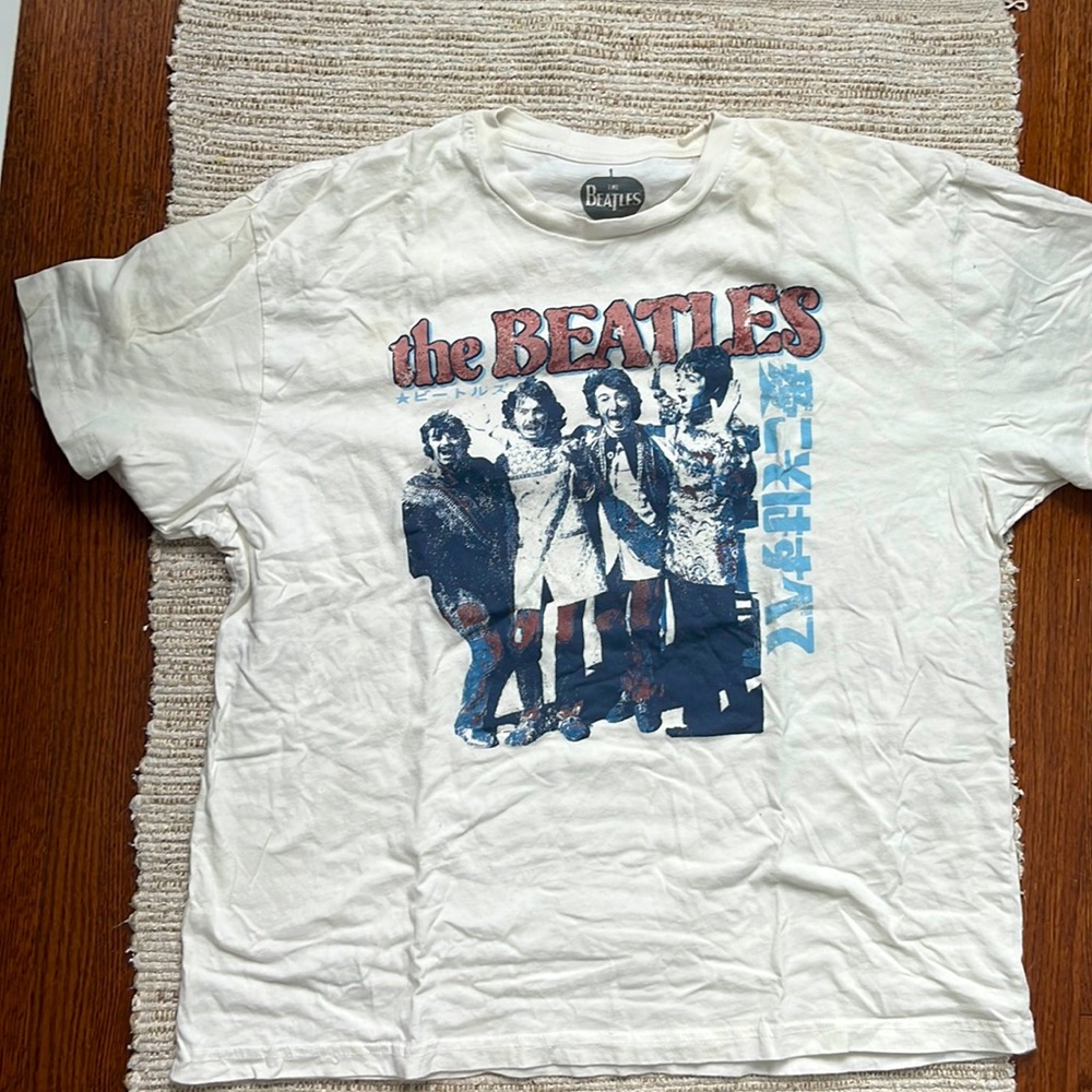 cute beatles oversized tee